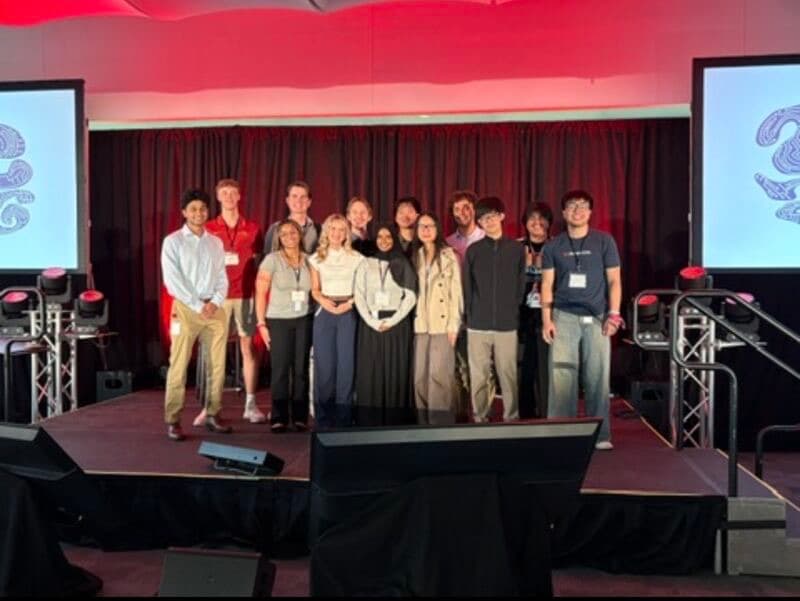 The team on the main stage