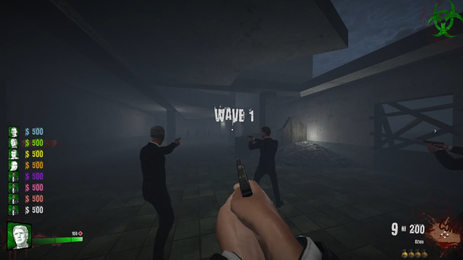 Undead Presidents gameplay, wave 1