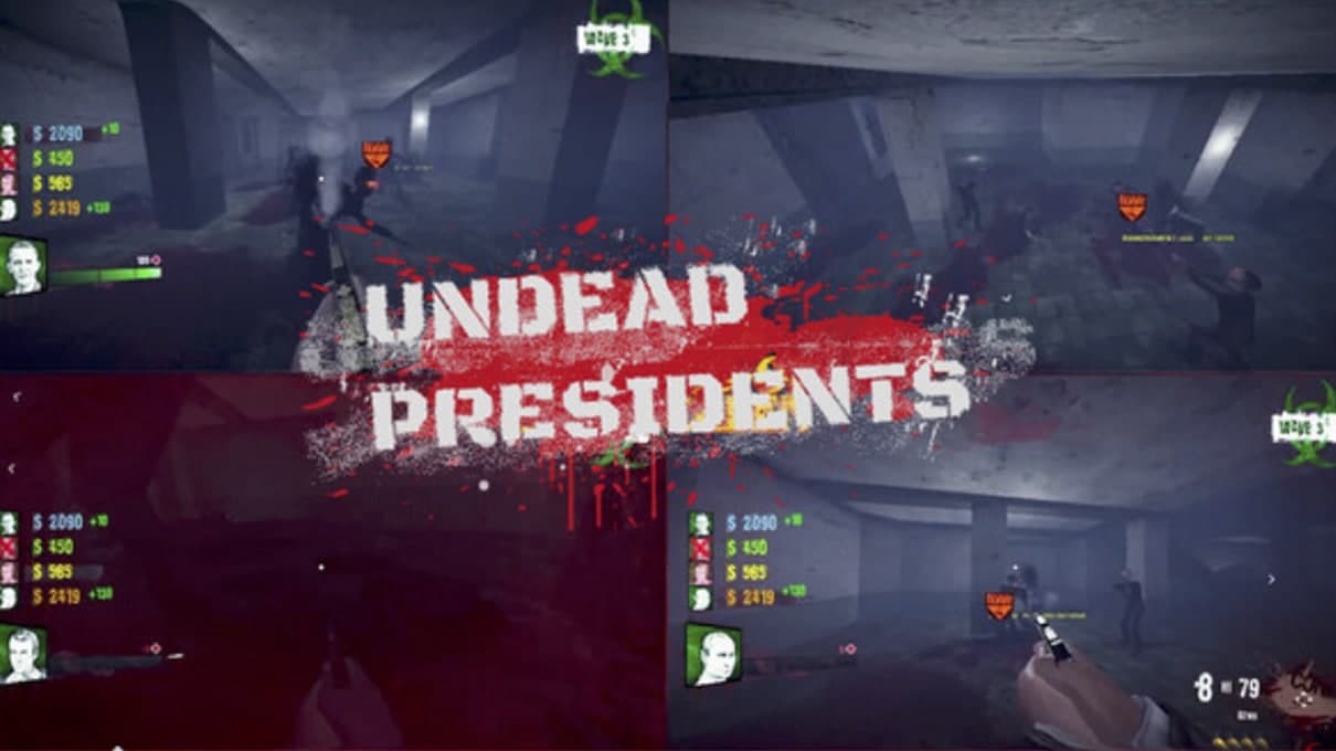 Split-screen title screen