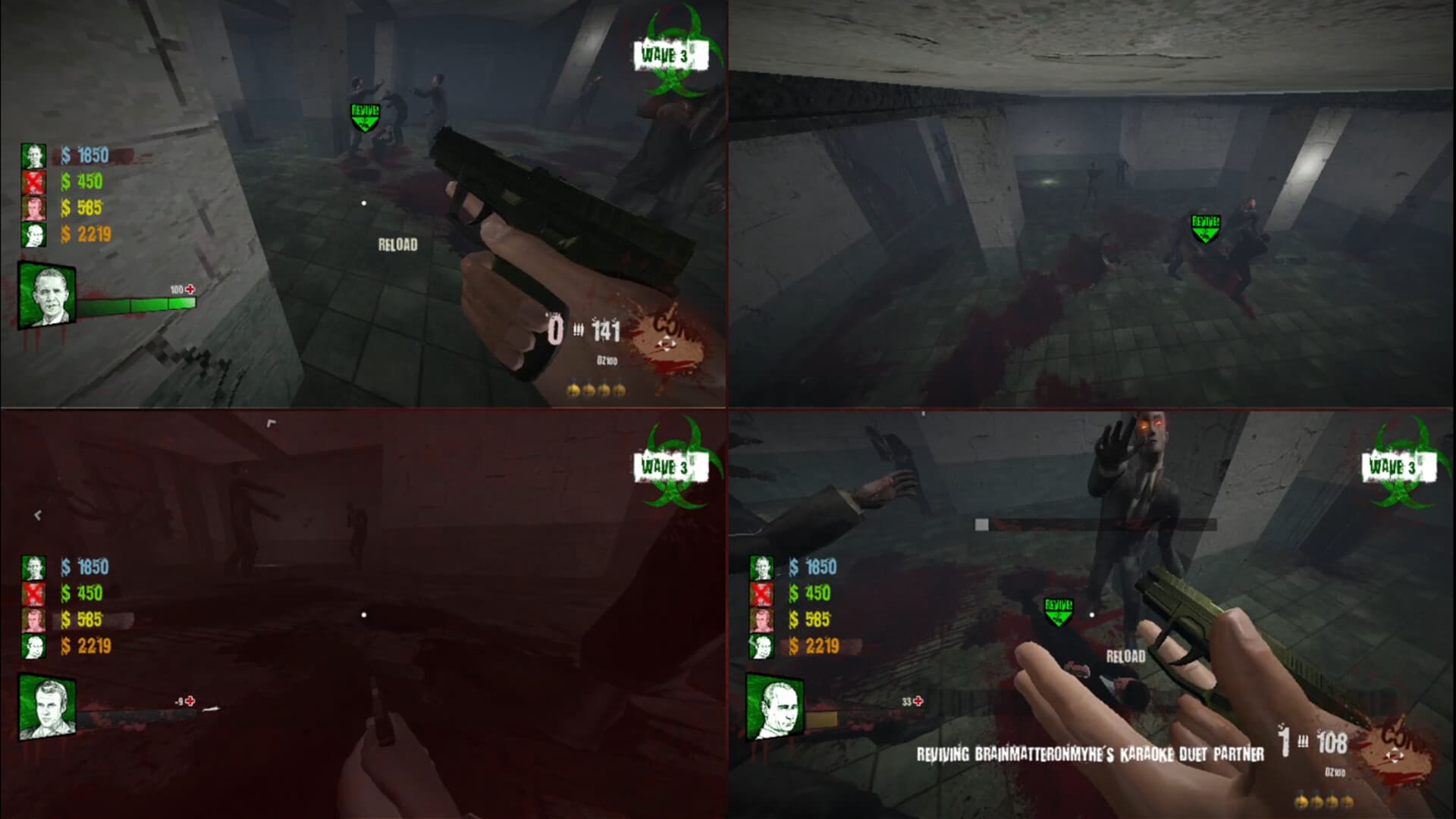 Four-player split-screen